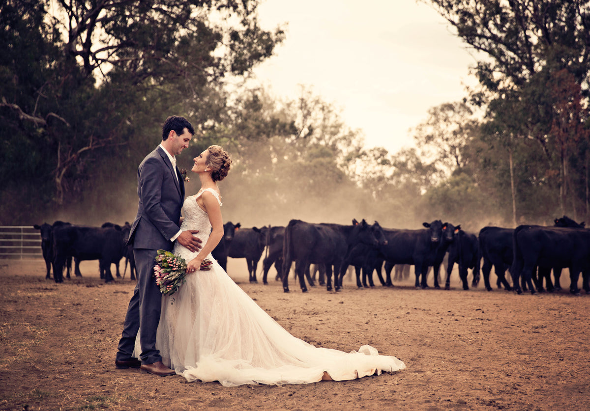 Family on a cattle station with three boys and kids country clothing brand products