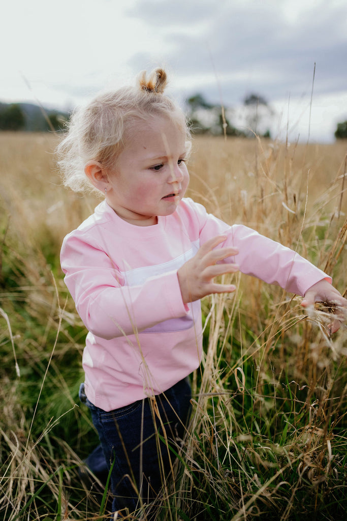 "Darla" Fairy Floss Girl Long Sleeve Tee-Little Windmill Clothing Co