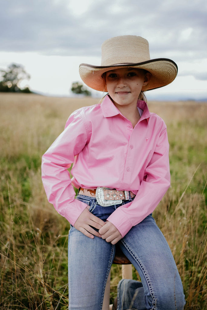 "All Rounder" Pink Long Sleeve Shirt-Little Windmill Clothing Co