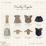 "Peta" Country Plaid Flutter Romper