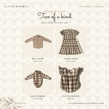 "Mae Baby" Gingham Flutter Romper