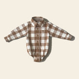 "Bobby" Brown Gingham Western Romper
