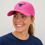 Baseball cap one size side view showing structured country style baseball cap
