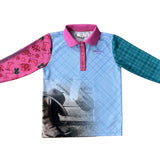 Cowgirl Boots Fishing Long Sleeve Shirt-Little Windmill Clothing Co