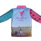 Cowgirl Boots Fishing Long Sleeve Shirt-Little Windmill Clothing Co