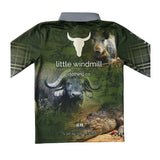 Hunting Scrub Green Long Sleeve Fishing Shirt-Little Windmill Clothing Co