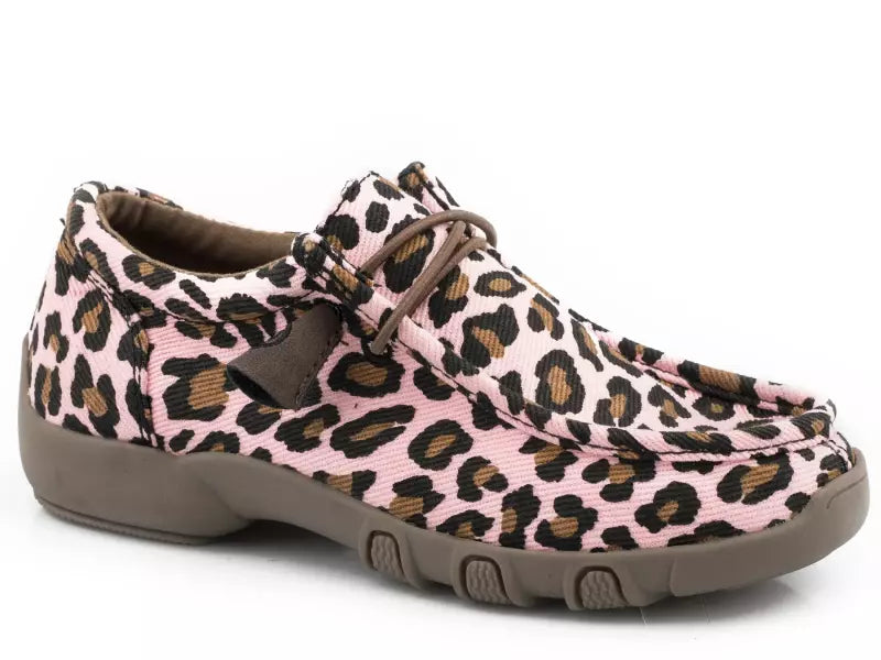 Chillin Pink Leopard Roper Mocs-Little Windmill Clothing Co