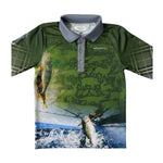 Hunting Scrub Green Long Sleeve Fishing Shirt-Little Windmill Clothing Co