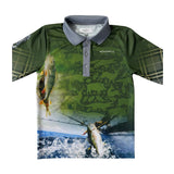 Hunting Scrub Green Long Sleeve Fishing Shirt-Little Windmill Clothing Co