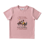 Country Girl Glitter Yeehaw graphic kids tee glitter detail close-up showing sparkle quality
