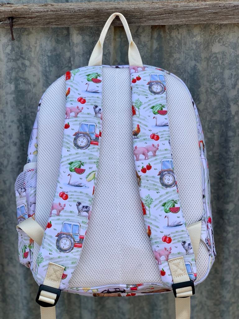 Farm Style Backpack Bag TWO ZIPPER-Little Windmill Clothing Co