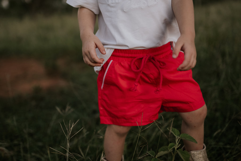 "Must Have" Ruby Cotton Detailed Shorts-Little Windmill Clothing Co