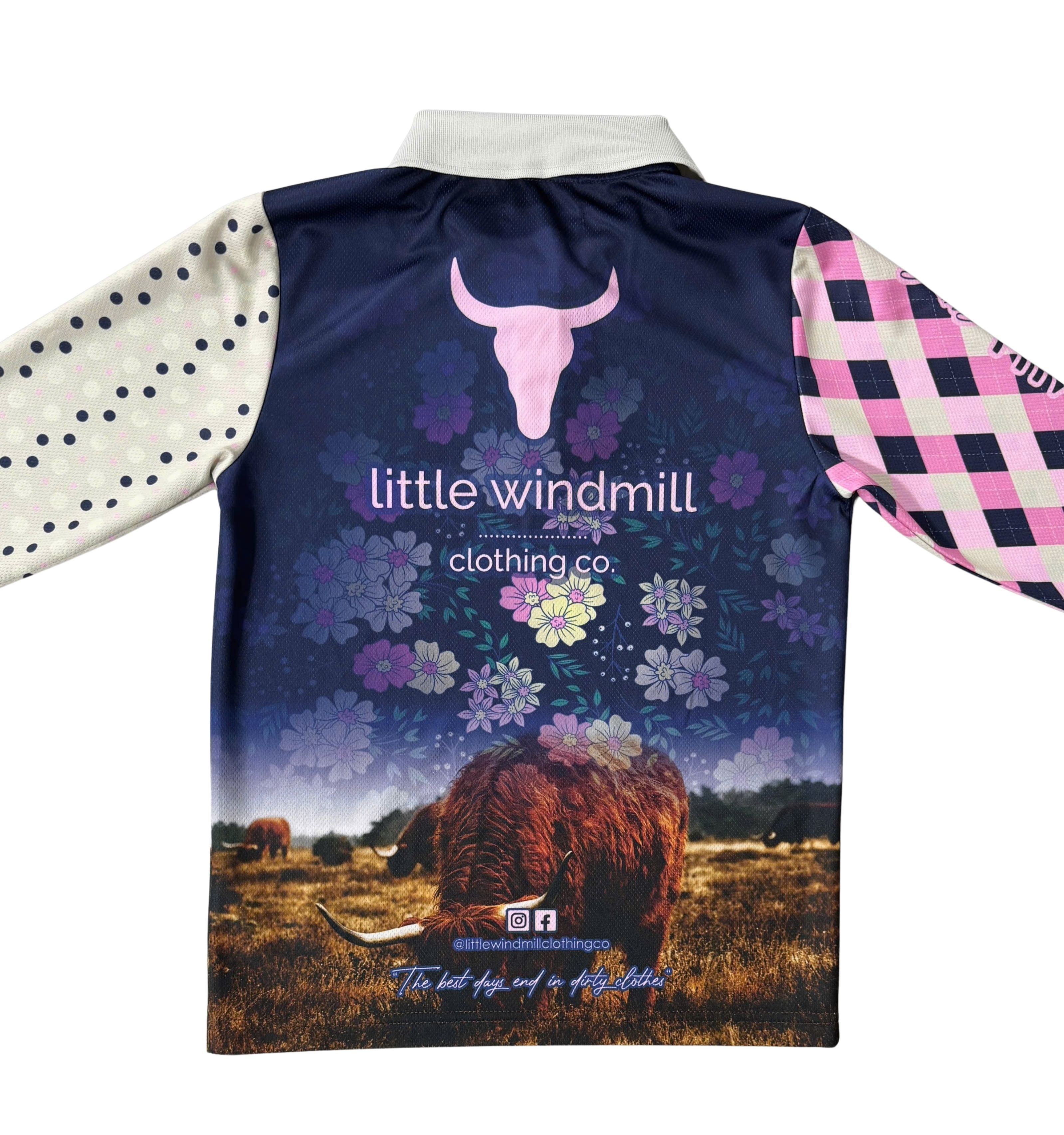 Highlander Fishing Long Sleeve Shirt-Little Windmill Clothing Co