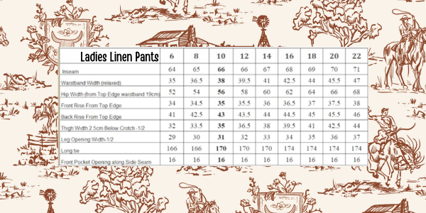 "Latte" - Luci Ladies Linen Pants-Little Windmill Clothing Co