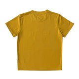 Embroidered Tee - Kids - Mustard-Little Windmill Clothing Co