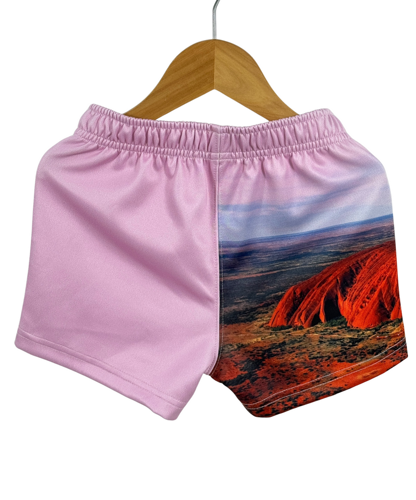 "Pink Sunrise" Shorts-Little Windmill Clothing Co