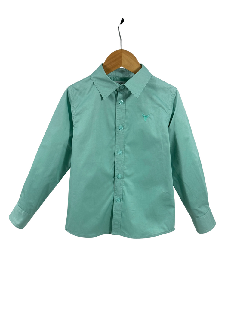 "All Rounder" Mint Long Sleeve Shirt-Little Windmill Clothing Co