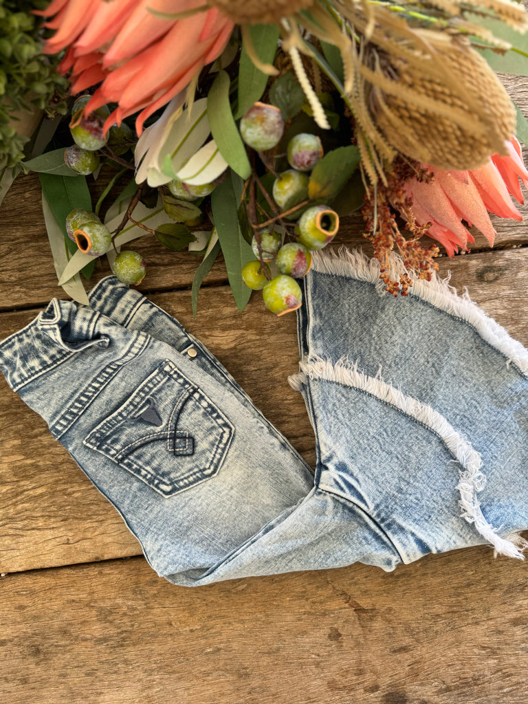 PRE-ORDER Little Windmill Clothing Co Flare Jeans-Little Windmill Clothing Co