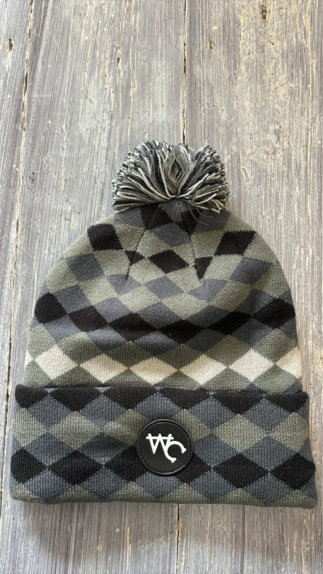 Black ribbed knitted beanie youth and adult size showing classic blackie style for country wear