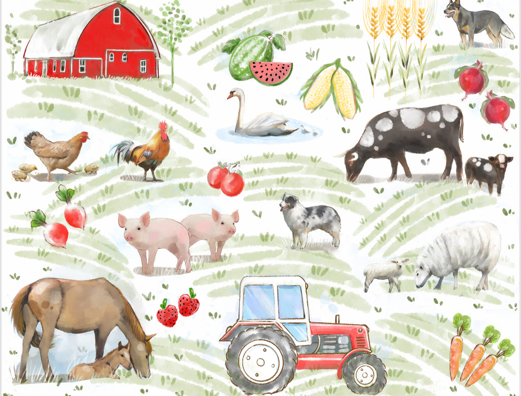 Farm Animal Sheet Set-Little Windmill Clothing Co