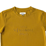 Embroidered Tee - Kids - Mustard-Little Windmill Clothing Co