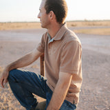 "Clay Guy" Dust Brown Men's Polo