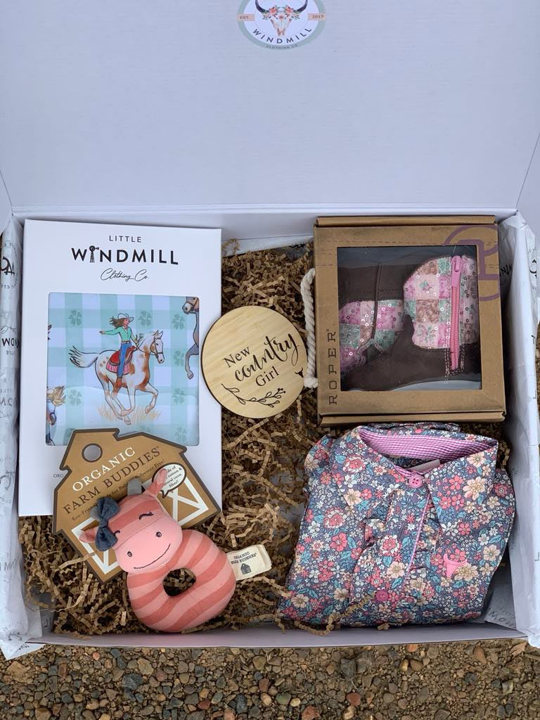 Country Baby Hamper-Little Windmill Clothing Co