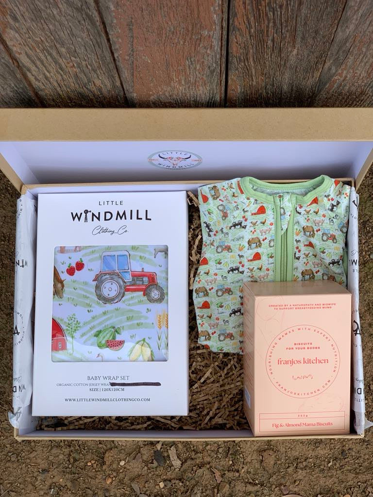 Baby Shower Hamper-Little Windmill Clothing Co