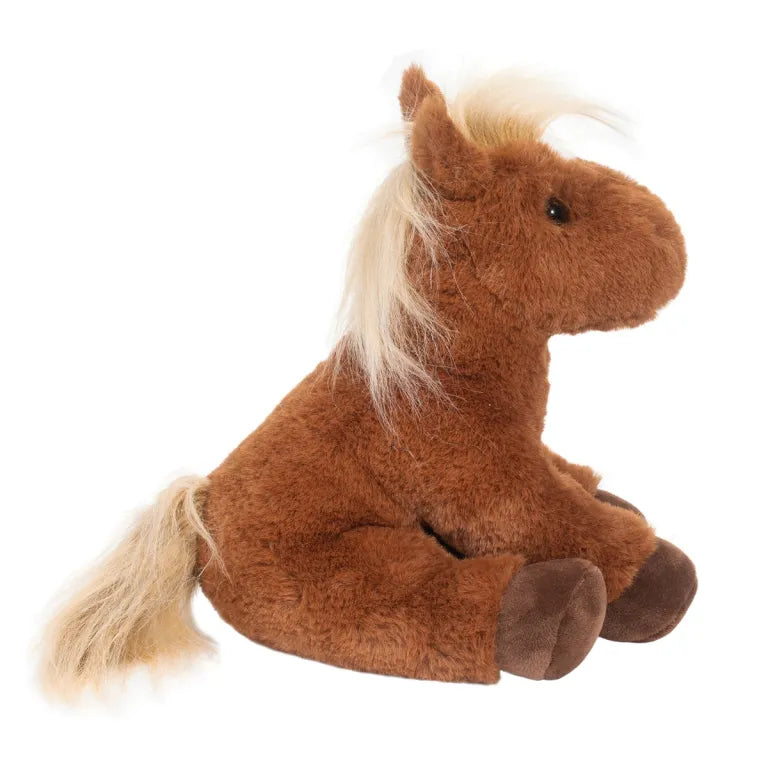 Nellie soft horse plush full body view, safe for babies and toddlers, great Australian gift
