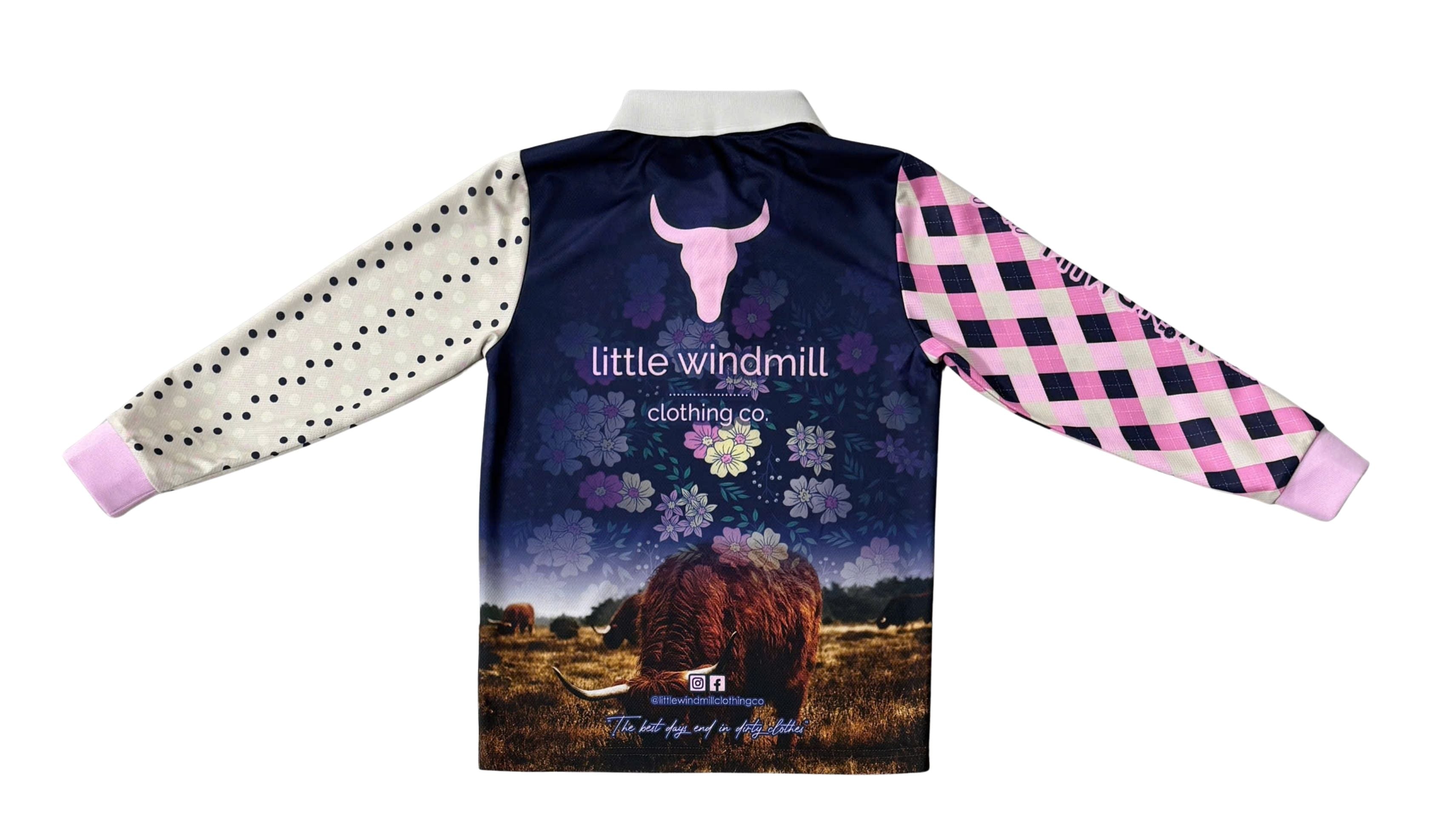 Highlander Fishing Long Sleeve Shirt-Little Windmill Clothing Co