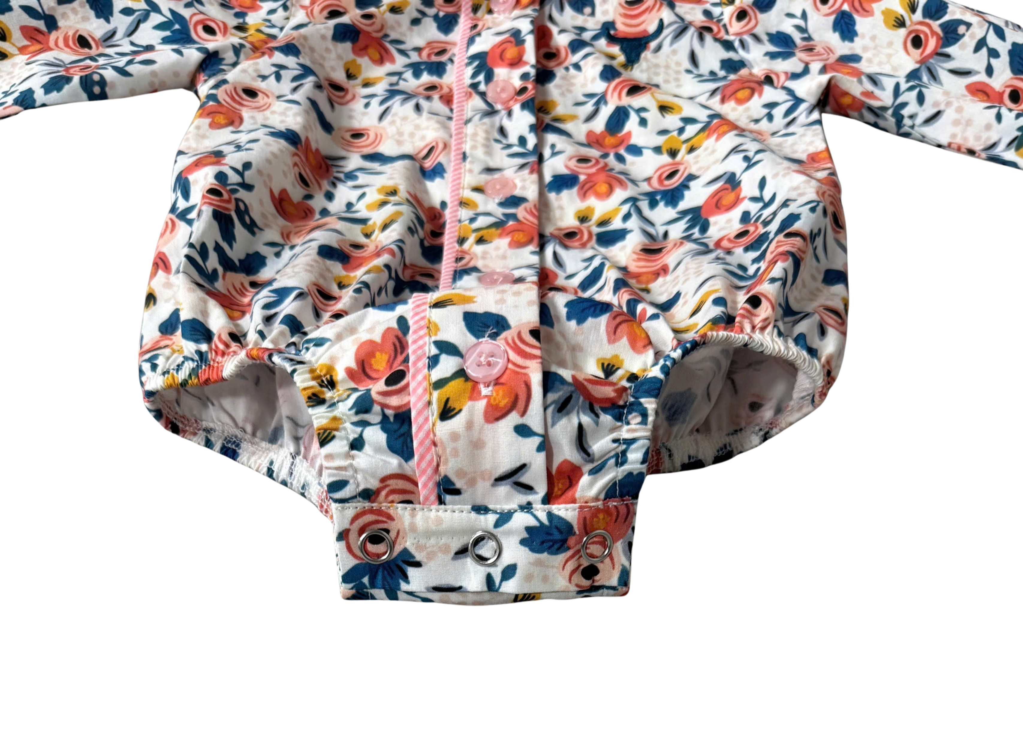 "Milla" Floral Dream Long Sleeve Romper-Little Windmill Clothing Co