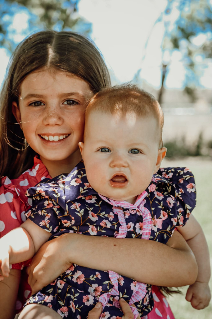 "Harlo" Navy Floral Short Sleeve Romper-Little Windmill Clothing Co