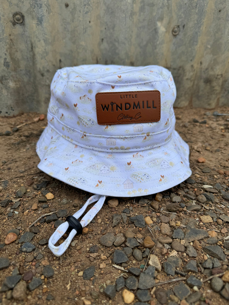 Adjustable Little Kids Bucket Farm Style-Little Windmill Clothing Co