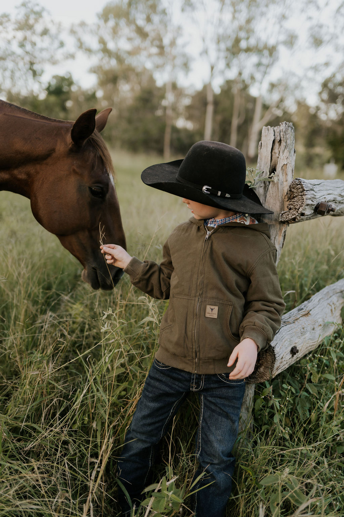 PRE-ORDER - Cotton Drill Jacket - Hazelnut-Little Windmill Clothing Co