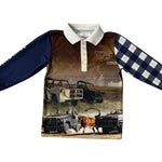 Tractor Check Long Sleeve Fishing Shirt-Little Windmill Clothing Co