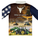 Tractor Check Long Sleeve Fishing Shirt-Little Windmill Clothing Co