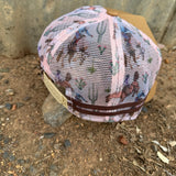 Caramel bronc cap back view showing adjustable strap for relaxed or firm fit