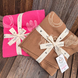 LWCC Knit Baby Blanket - Candy Pink