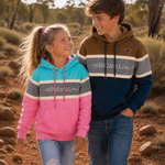Aura Hoodie limited release kids jumper, cosy knit hoodie from Little Windmill's Aura Collection