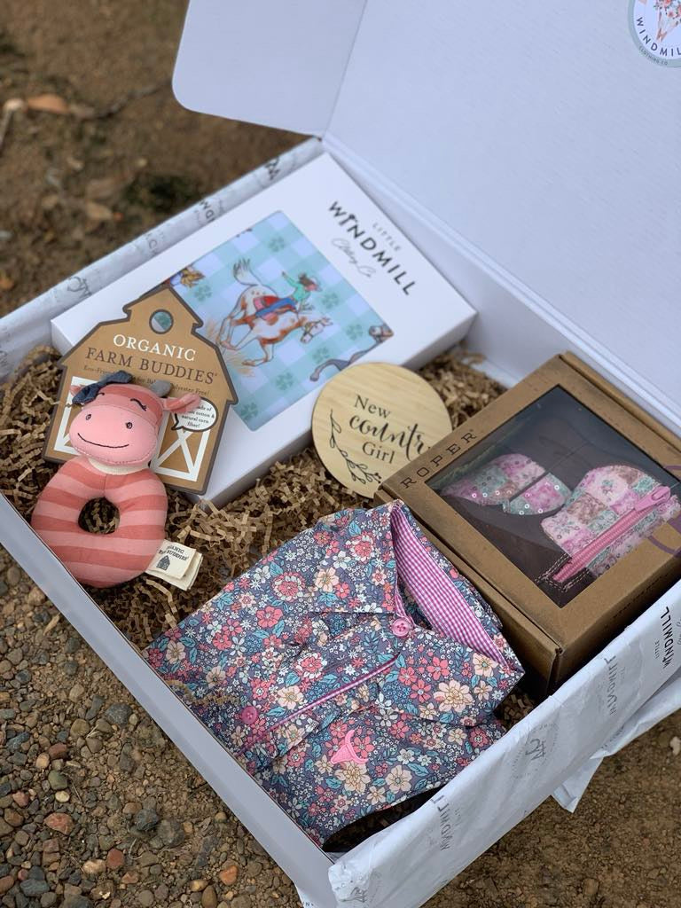 Country Baby Hamper-Little Windmill Clothing Co