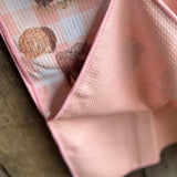 Peach Highlander kids waffle towel reverse showing quality waffle texture and peach highlander design