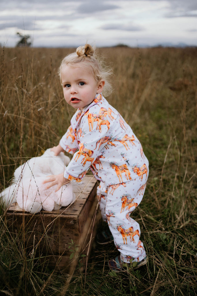 Magical Horse Lush Jersey Pyjamas-Little Windmill Clothing Co