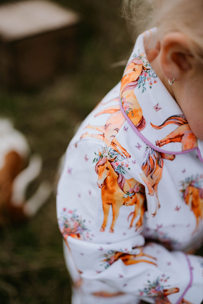 Magical Horse Lush Jersey Pyjamas-Little Windmill Clothing Co