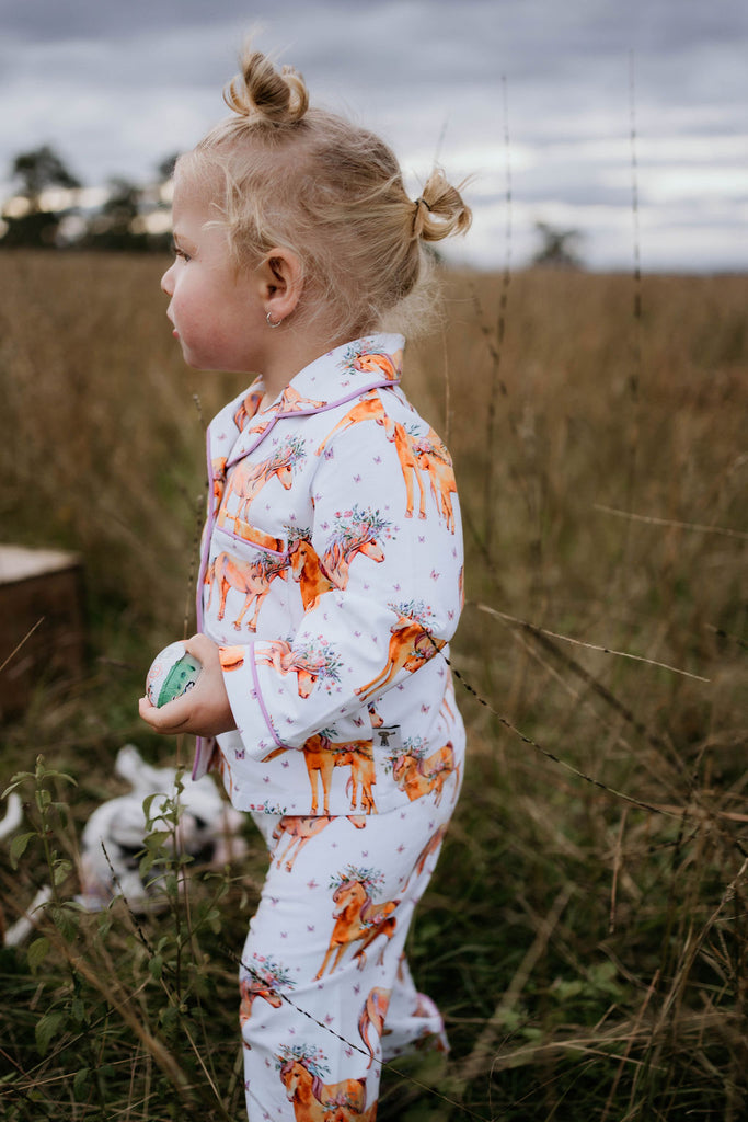 Magical Horse Lush Jersey Pyjamas-Little Windmill Clothing Co