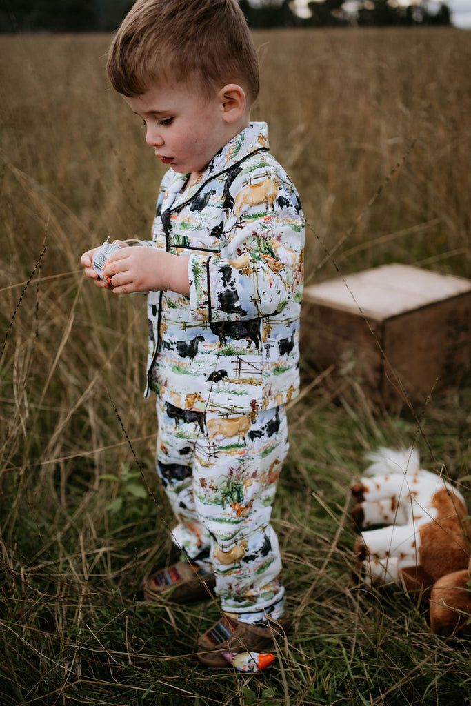 Cow Lovers Lush Jersey Pyjamas-Little Windmill Clothing Co