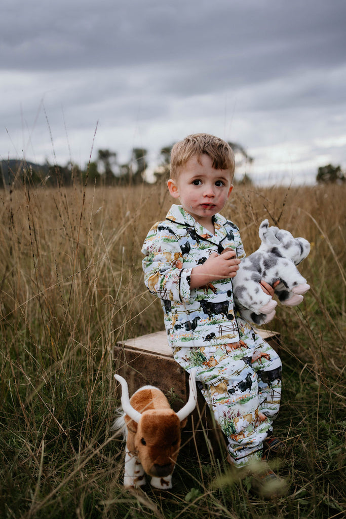 Cow Lovers Lush Jersey Pyjamas-Little Windmill Clothing Co