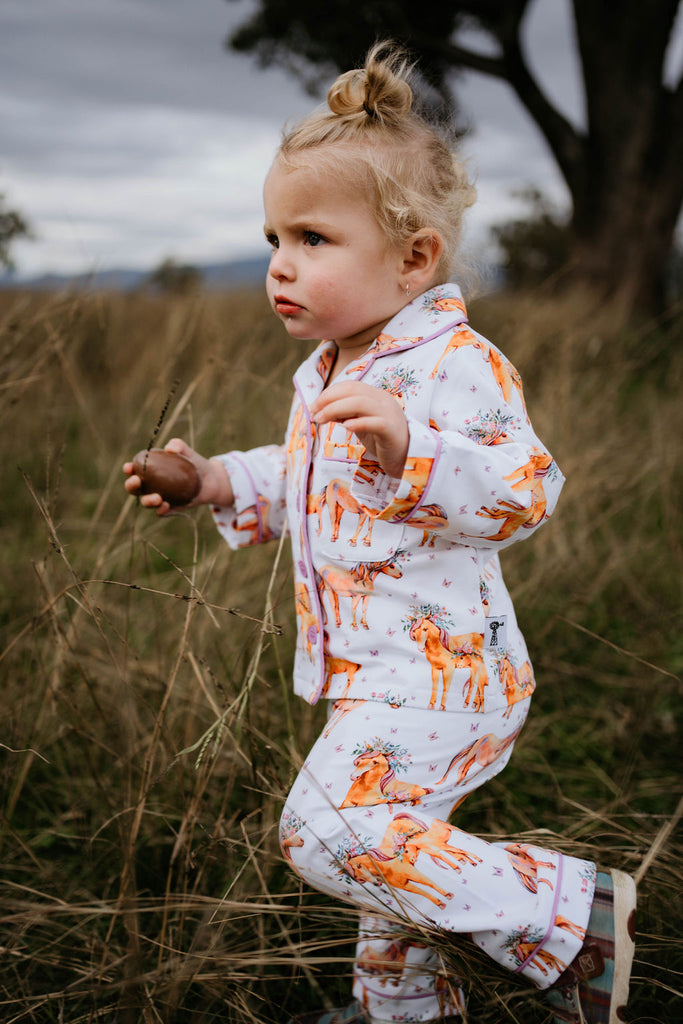 Magical Horse Lush Jersey Pyjamas-Little Windmill Clothing Co