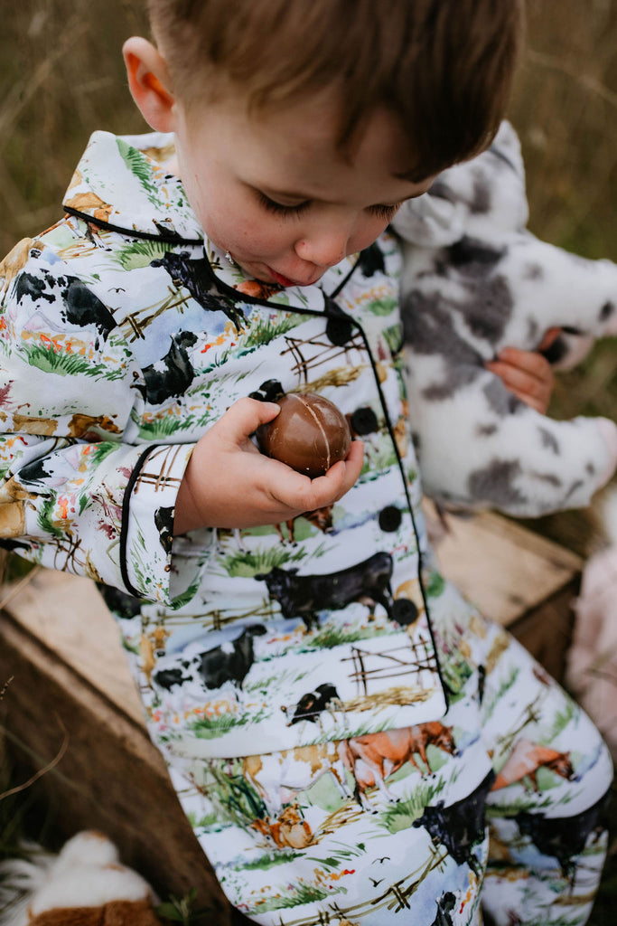 Cow Lovers Lush Jersey Pyjamas-Little Windmill Clothing Co