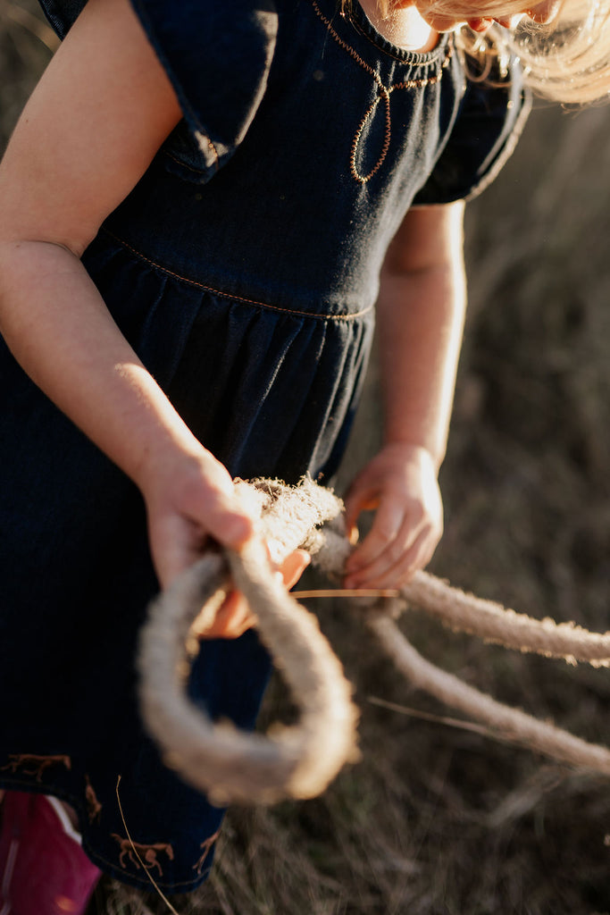 "Dekota" Dark Horse Denim Dress-Little Windmill Clothing Co