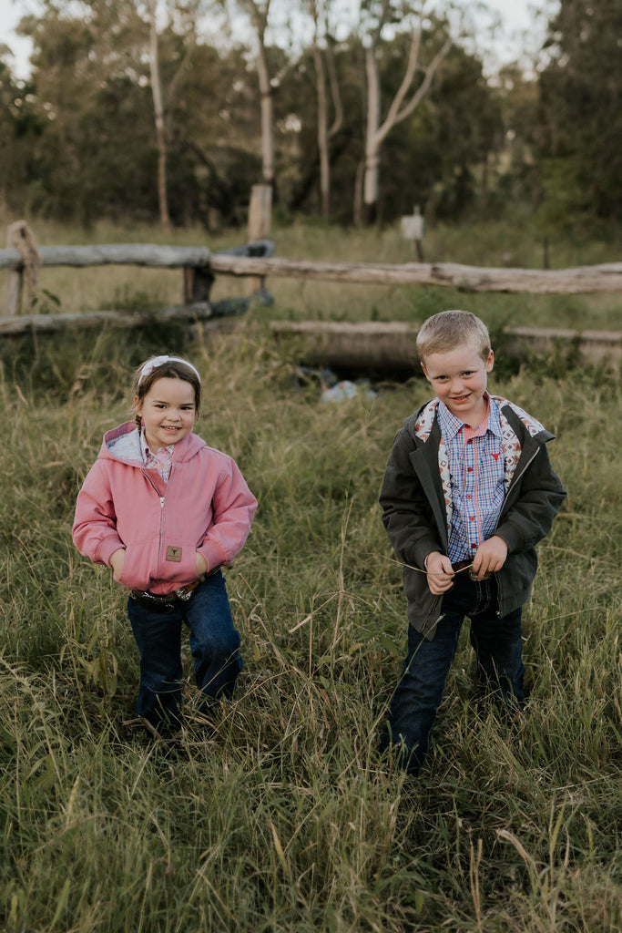 PRE-ORDER - Cotton Drill Jacket - Blossom Pink-Little Windmill Clothing Co